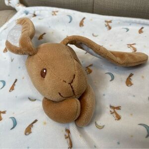 Guess HOW MUCH I LOVE YOU BROWN BUNNY RABBIT SECURITY BLANKET PLUSH 13”x13”